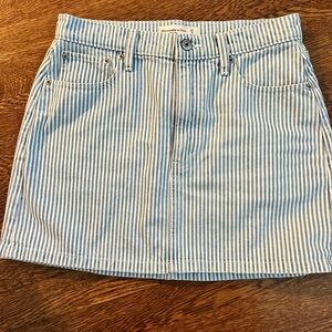 Abercrombie striped denim skirt (2024)